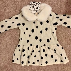 NWT baby gap Disney Dalmatian dress w/ fur collar